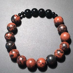 Mahogany Obsidian x Onyx Bracelet
